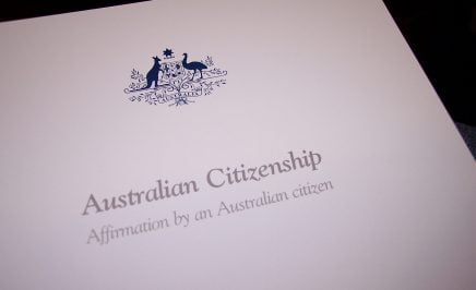 Australian citizenship documents
