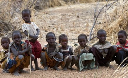 A group of IDP children in Dalami County, South Kordofan, Sudan