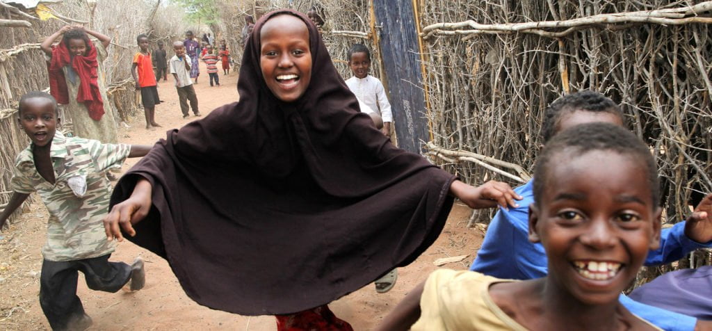 Dadaab camps in Kenya where 50,000 children are not attending school.