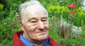 Peter Benenson in his garden