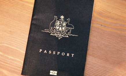 An Australian passport.
