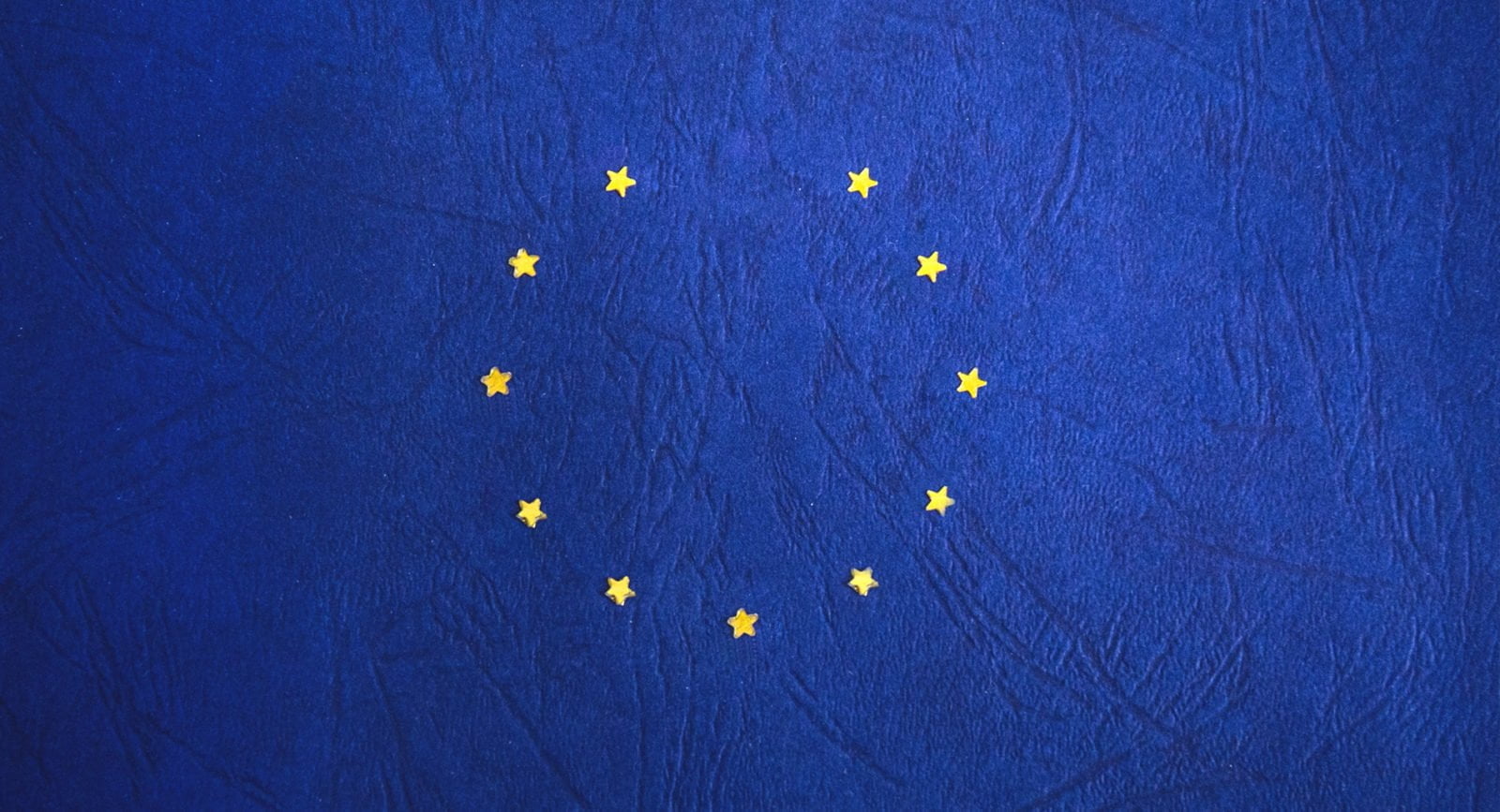 A graphic of the EU flag with a star missing.
