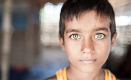 A young Rohingya refugee