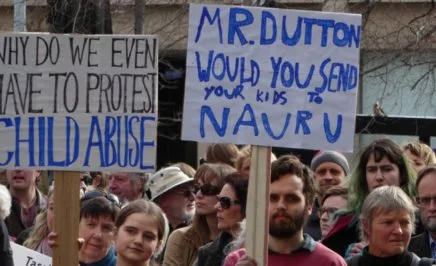 Hobart #BringThemHere refugee rally. copy; Zainab Clark