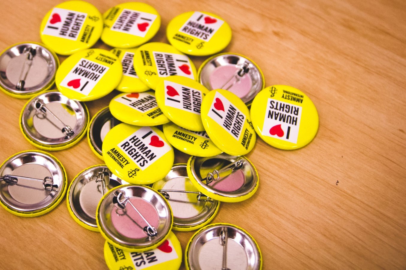 Amnesty International badges