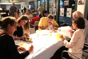 Writing letters for W4R16 at Manly action group's 30th anniversary celebrations 