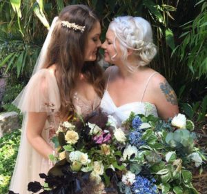 Amy and Lucy celebrate their union and ask for marriage equality