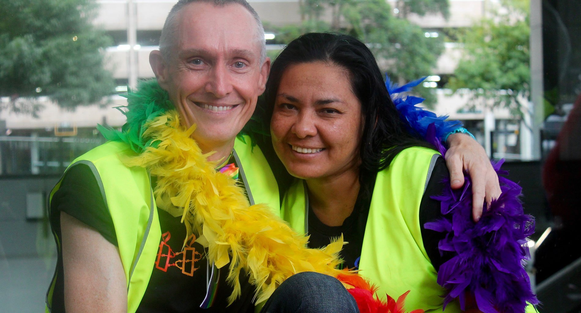NSW LGBTQI Network at the 2017 Mardi Gras Parade. © Amanda Atlee