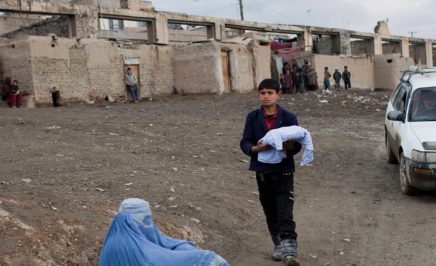 A young boy in a Kabul Informal Settlement