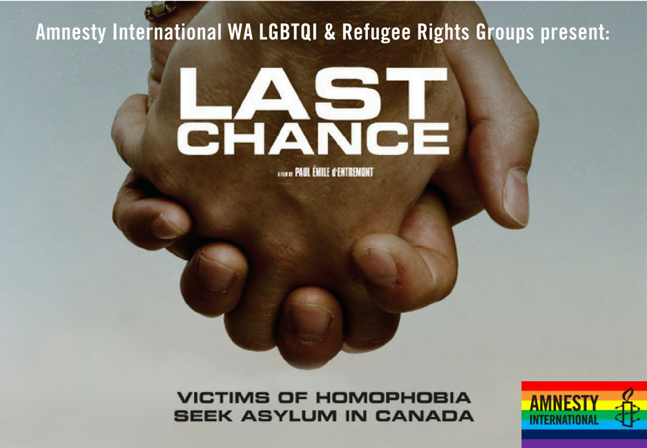 Last chance poster about the victims of homophobia