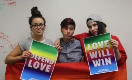 South Australian Queer Action Group planning Vote YES For Love activites.