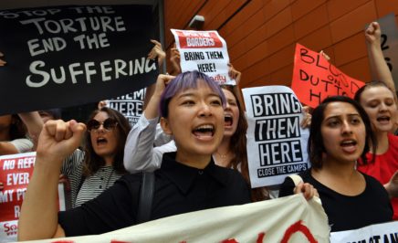 AUSTRALIA: People, many of whom are refugees, took to the Immigration and Department of Foreign Affairs and Trade building in Sydney to demand the immediate evacuation of refugees detained on Manus Island.