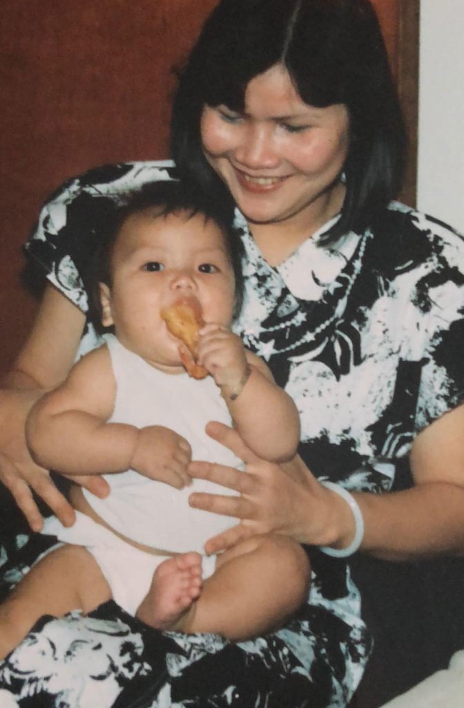 Loan Mai with her son Khanh. © Private