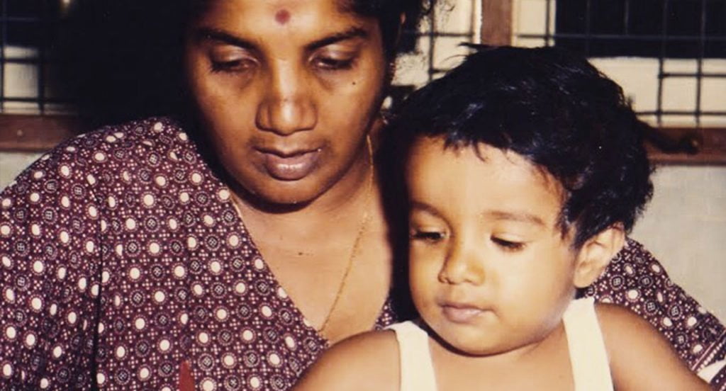 Nalini Kasynathan and her son, Amnesty International Australia's Refugee Campaign Coordinator Shankar Kasynathan as a child. © Private