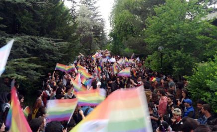 Students at the Ankara Pride march, 2018. © Private