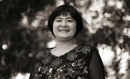 Tran Thi Nga looking at the camera smiling