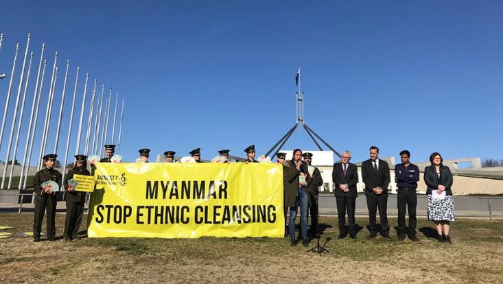 Rohingya Rights campaign launch in Canberra © Amnesty International