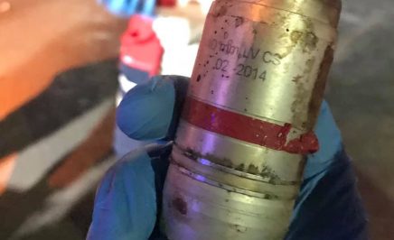 Photo of tear gas grenade