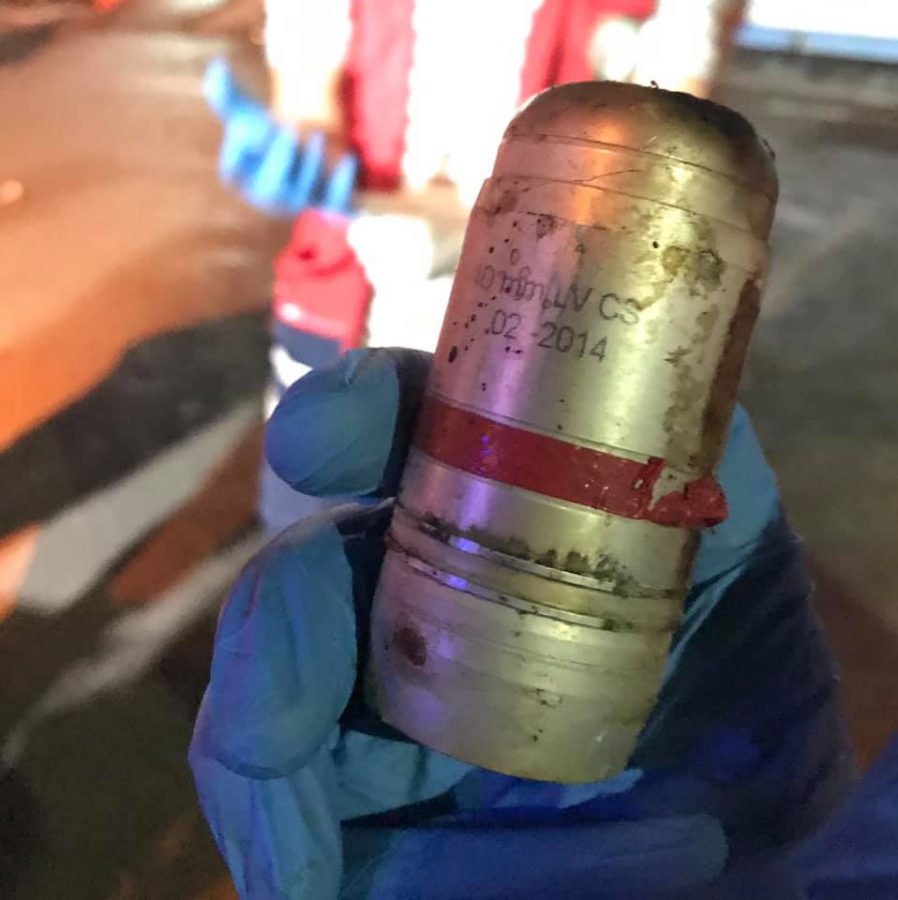 Photo of tear gas grenade