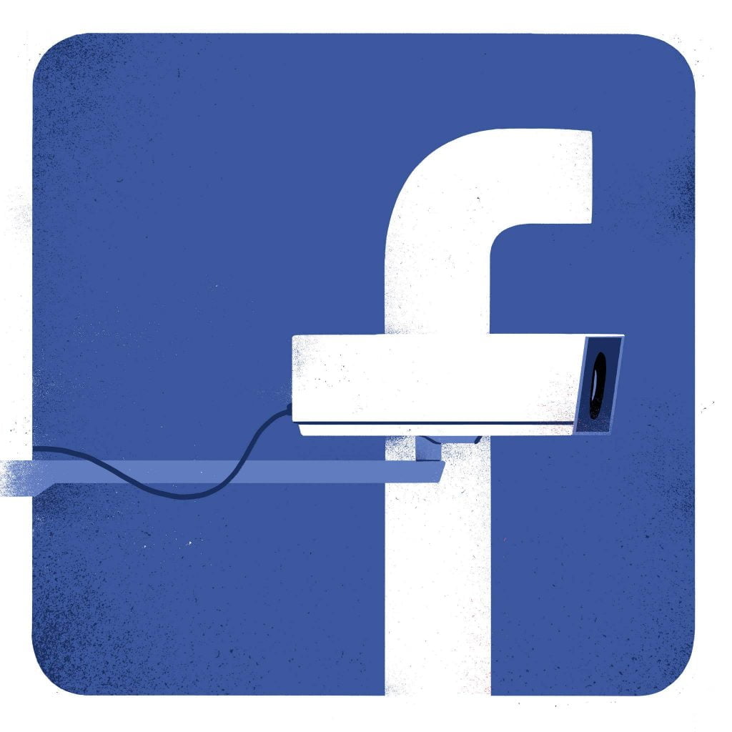 Illustration of Facebook logo