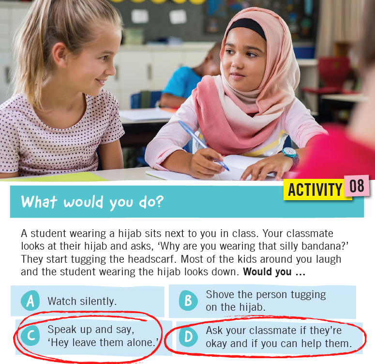 What would you do? Activity 8 answers