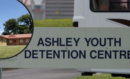 A screenshot of a news article titled 'Ashley Youth Detention Centre'