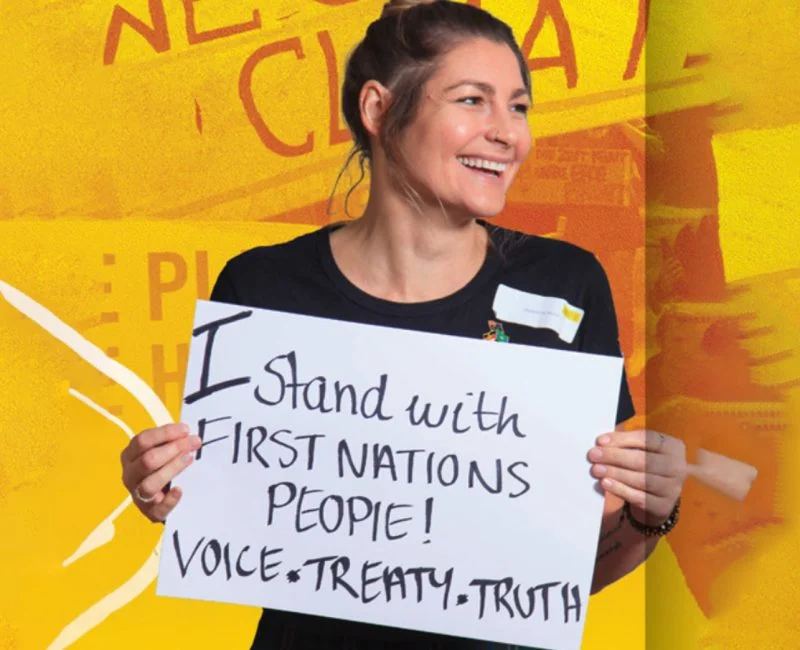 I stand with First Nations people! Voice, Treaty, Truth