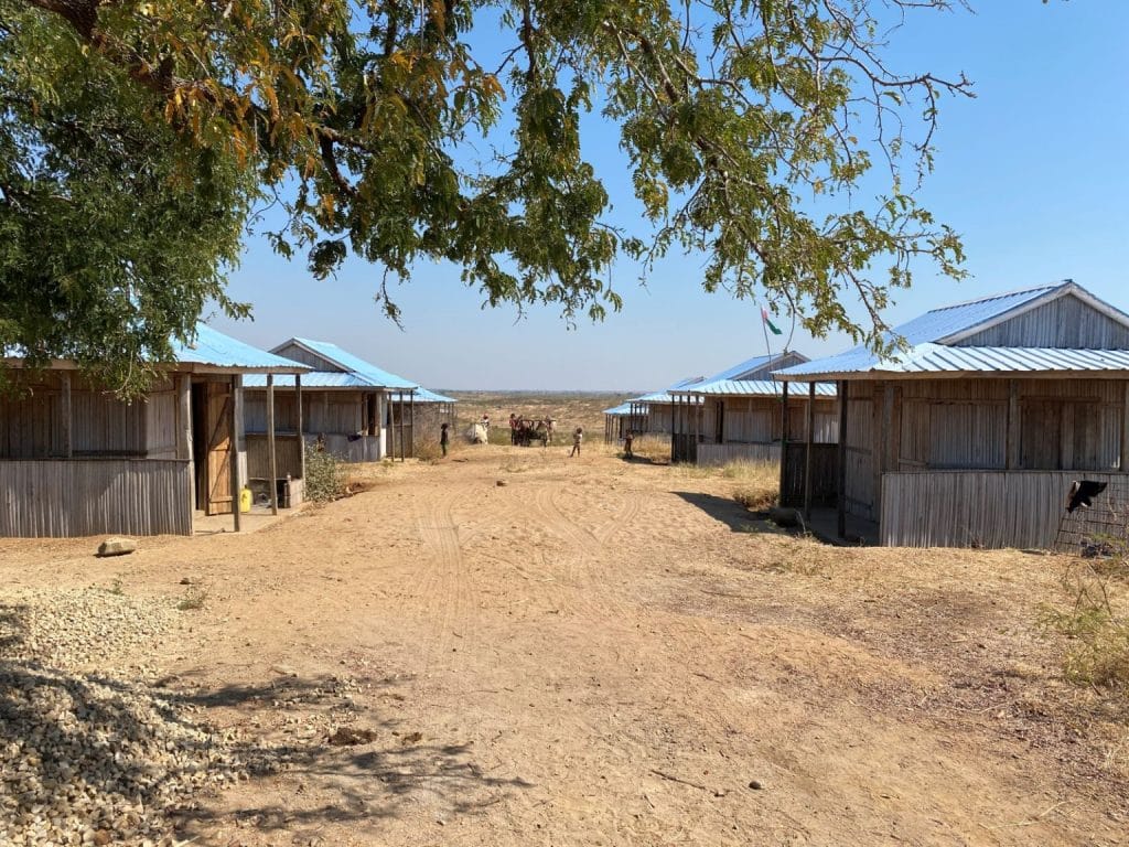 Resettlement site in Tsaramandroso, a municipality located in the Boeny region of northwestern Madagascar.
