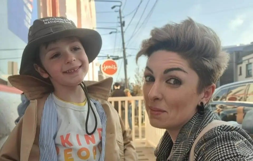 Lera Burlakova is the Media and Campaigns Coordinator at Amnesty International Ukraine. She has lived, worked and raised a child during wartime. She is pictured here with her son.