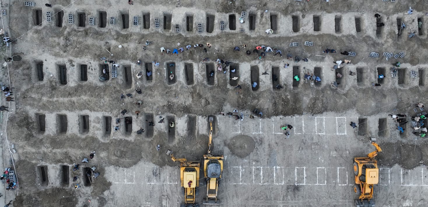 Graves dug for children killed in deadly strike on a school in Minab
