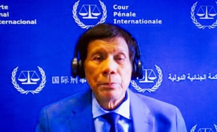 Pictured: former Philippines President Rodrigo Duterte